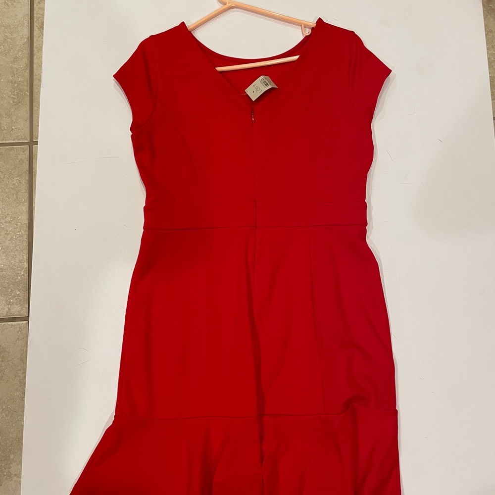 LOFT red dress - Picture 2 of 4